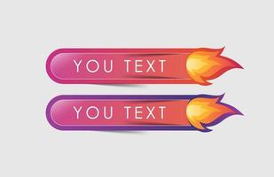 BUTTON VECTOR TEXT