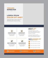 Outstanding Corporate flyer design Template vector