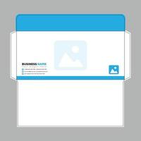 Envelope die cut Design template Vector illustration.