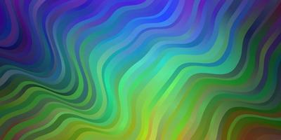 Dark Multicolor vector background with lines.