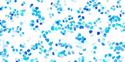 Light blue vector texture with memphis shapes.