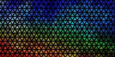 Light Multicolor vector background with polygonal style.