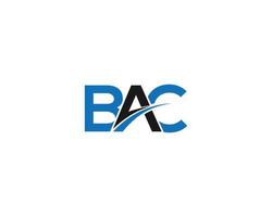 Creative Letter BAC Logo Design Concept Vector illustration.