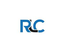 Letter RLC Simple Logo Design Vector Concept illustration.