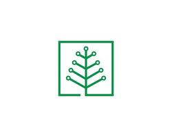 Creative Technology Tree Electrical Circuit Digital Logo Icon Design Vector Template.