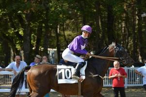 Horse Racecourse August 09.2020 Sault, France photo