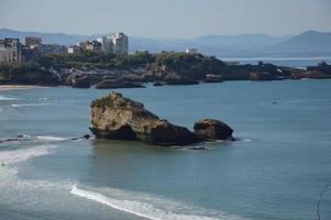 Low tide on the cost from Biarritz photo