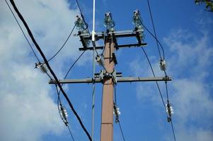 Power transmission line and Current transformer photo