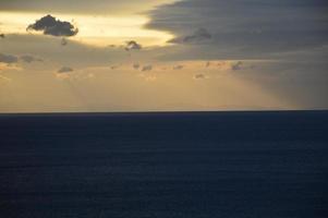 Sunset and Stormy clouds photo