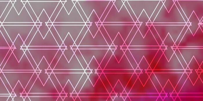 Light Pink vector background with triangles.