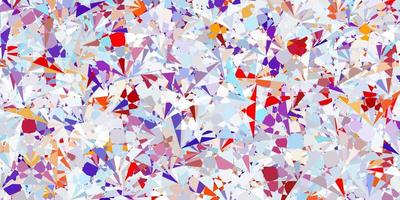 Light Blue, Red vector background with polygonal forms.