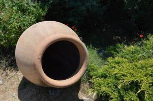 Big Flowerpot in the garden photo