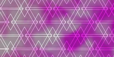 Light Pink, Yellow vector layout with lines, triangles.