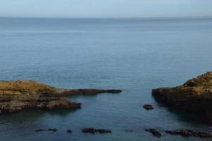 Low tide on the cost from Biarritz photo