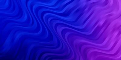 Light Pink, Blue vector background with bent lines.