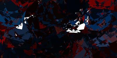 textura de vector azul oscuro, amarillo con triángulos al azar.