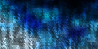 Dark BLUE vector background with lines, triangles.