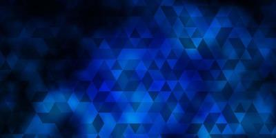 Dark BLUE vector pattern with polygonal style.