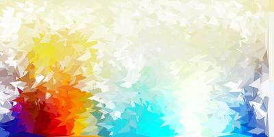 Light blue, yellow vector geometric polygonal design.