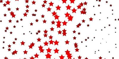 Dark Red vector layout with bright stars.