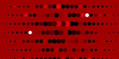 Dark Red vector pattern with spheres.