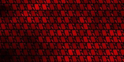 Dark Red vector background with triangles.