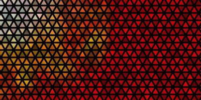 Light Red, Yellow vector pattern with polygonal style.