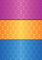 fondo de patrón de mandala árabe con 3 colores de gradiente de diferencia vector