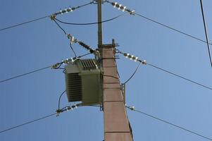 Closeup on a current transformer photo