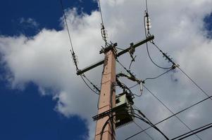 Power transmission line and Current transformer photo