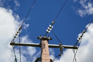 Power transmission line and Current transformer photo