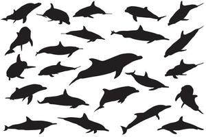 Dolphin Silhouette Vector file for download