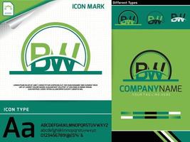 carta bw logo premium vector