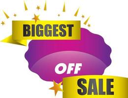 Biggest Sale Vector Stock Graphics, Advertising Banner Vilot