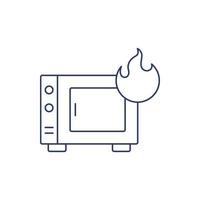 creative kitchen elements oven icon vector