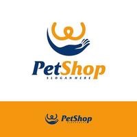 Pet Care Logo Design Template. Pet logo concept vector. Emblem, Creative Symbol, Icon vector