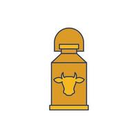 milk container dairy icon vector