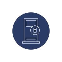 Home door lock repair icon vector