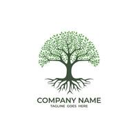 Tree of life logo design inspiration isolated on white background vector