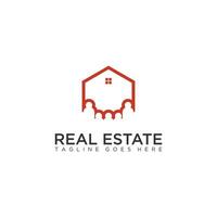 Real estate logo design.Family, real estate vector