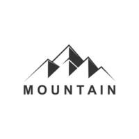 pico de montaña, plantilla de logotipo de montaña. ilustrador vectorial vector