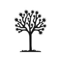 Joshua tree vector isolated on white background