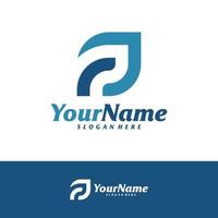 Letter FP logo design vector template, Initial FP logo concepts illustration.