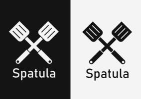 spatula symbol with simple design vector