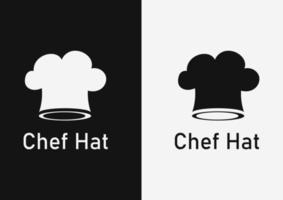 chef hat symbol with simple design vector