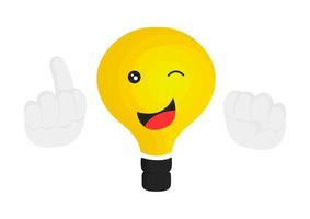 illustration of a lamp character vector