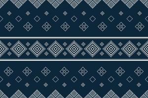 fabric pattern design on blue background vector