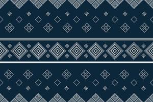 fabric pattern design on blue background vector