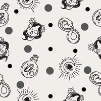 seamless pattern random black object wallpaper with design on white. vector