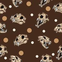 animal skull pattern circle white and orange object wallpaper with design chocolate. vector